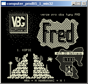 VBG software - Fred (PMD-85)